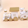 thumbnail image 2 of Vikakiooze 2022 Christmas Wooden Train Santa Claus Xmas Festival Ornament Home Decor Kids Gifts, 2 of 6