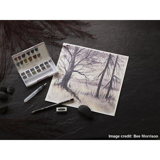 Derwent Graphitint Paint 12 Pan Palette