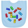 thumbnail image 2 of Inktastic Colorful Dominoes Newborn Bib, 2 of 3
