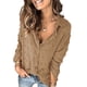 thumbnail image 2 of Tops de Mujer Blusa Casual Elegante Camisas de Manga Larga Camisa de Un Solo Pecho Camisa de Solapa Suelta Odeerbi  ODB165842, 2 of 8