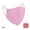 Pink, variant on Washable Cotton Jersey Face Mask Solid Pastel Color-3 Pack