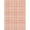 thumbnail image 2 of Crayola Solid Plaid 5' x 7' Coral Area Rug by Well Woven, 2 of 7