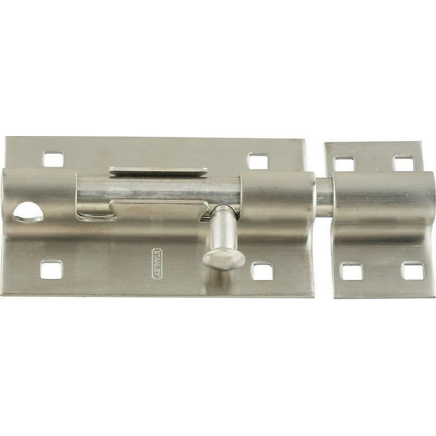 Stanley 808543 Barrel Bolt, 5 in, Stainless Steel