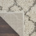 thumbnail image 6 of Nourison Amore Shag Trellis Cream 2'2" x 10' Area Rug, (10' Runner), 6 of 9