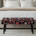 thumbnail image 4 of Yuyamidu Ladybug Dining Table Bench Cover Non Slip Removable Bench Slipcover with Elastic Edge Breathable Rectangle Seat Protector Gift for Holiday, 4 of 8