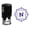 Violet, variant on Printtoo Office Stationary Square Swirl Border N Alphabet Monogram Initial Round Self Inking Rubber Stamp