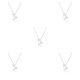 thumbnail image 1 of Qarigey Collar del zodiaco Regalo de amigos Cómodo Ins Superficie lisa duradera Accesorio de moda ligero Capricornio Plata Type2 NO2, 1 of 6