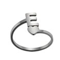 thumbnail image 3 of Fashion 26 English Letter Opening Rings Stainless Steel Girls Love Retro Jewelry, 3 of 9