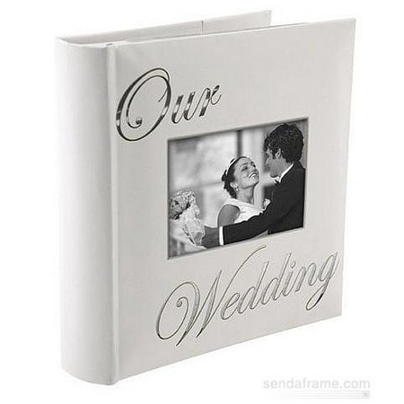 Embroidered OUR WEDDING album by Malden holds 160 (Best Flush Mount Wedding Albums)