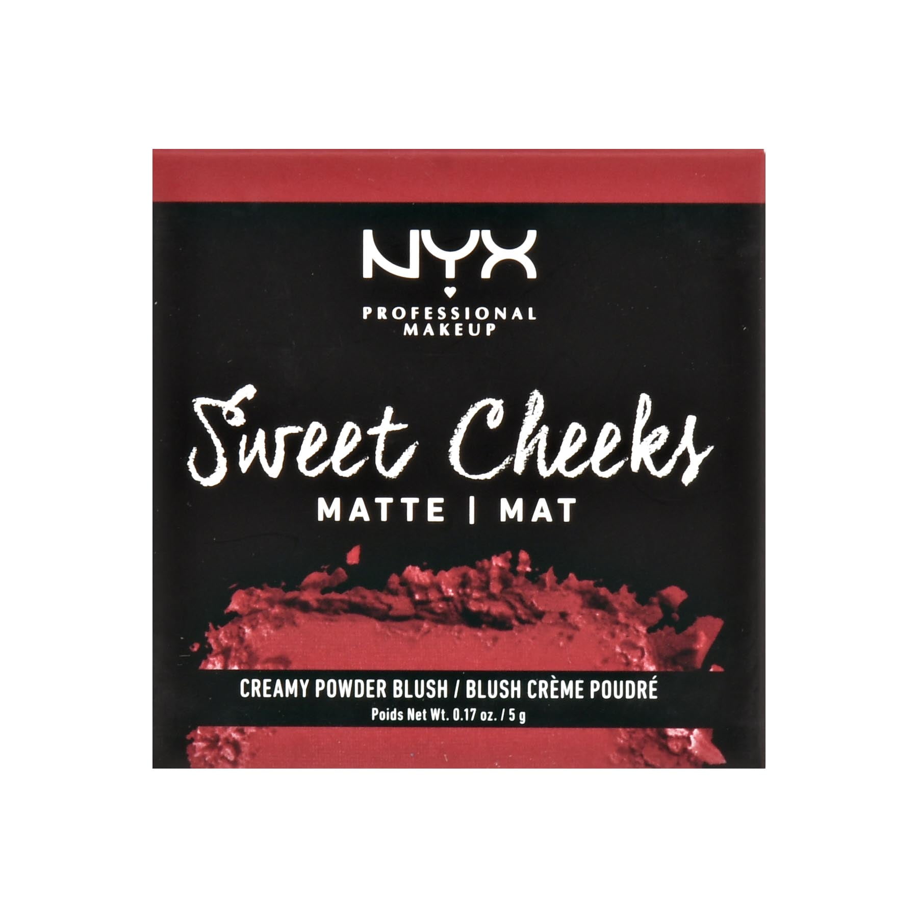 NYX Professional Makeup Sweet Cheeks Creamy Powder Blush Matte, 03 Red Riot, 0.17 oz