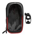 thumbnail image 2 of Sacs de Vélo, Pochette de Cyclisme Résistante à l'Eau avec Écran Tactile Sensible et Visière Solaire Double Fermeture Éclair, Support Rotatif à 360 Degrés Sac de Rangement pour Téléphone de Vélo pour Hommes Cadeaux de Cyclisme, 2 of 7