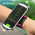 thumbnail image 4 of Amerteer&nbsp;Cell Phone Sports WristBand 180° Rotating Holder Cover For Running Jogging&nbsp;Gym, 4 of 6
