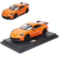thumbnail image 1 of Modelo de coche fundido a presión Bburago 1:24 Porsche 911 GT3 verde fluorescente, 1 of 7