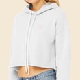 thumbnail image 5 of Dalix Heart Embroidered Fleece Cropped Hoodie Cold Fall Winter Women in White XL X-Large, 5 of 5