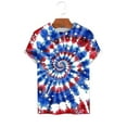 thumbnail image 5 of VgaVtl Short Sleeve Mens T Shirts Big and Tall Summer Independence Clothing for Men Casual Tie-Dye Holiday Workout Shirts, 5 of 5