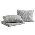 thumbnail image 4 of Camden Leaves Grey/Neutral 3 Piece Cotton Quilt Set - Full/Queen, 4 of 5