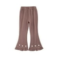 thumbnail image 2 of Fesfesfes Girls Flare Pants Comfy Loose Pants Embroidered Casual Pants Flared Pants Big Girls Pants, 2 of 4
