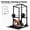 black, variant on Adjustable Power Cage 1200LBS Squat Rack with Pull-Up Bar J-Hooks & Safety Bars, Commercial Home Gym Equipment