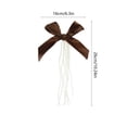 thumbnail image 2 of Christmas Bows, Oversized Soft Cloth Bow Ornament for Christmas Tree, Wreath, Gift Box, Wedding, Holiday Party Decoration, Eye-Catching Festive Decor, 10.23 X 5.91 Inches, 2 of 5