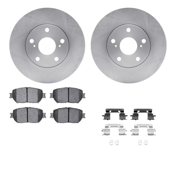 Dynamic Friction Company Front Brake Rotors with 5000 Advanced Brake Pads includes Hardware 6512-76311
