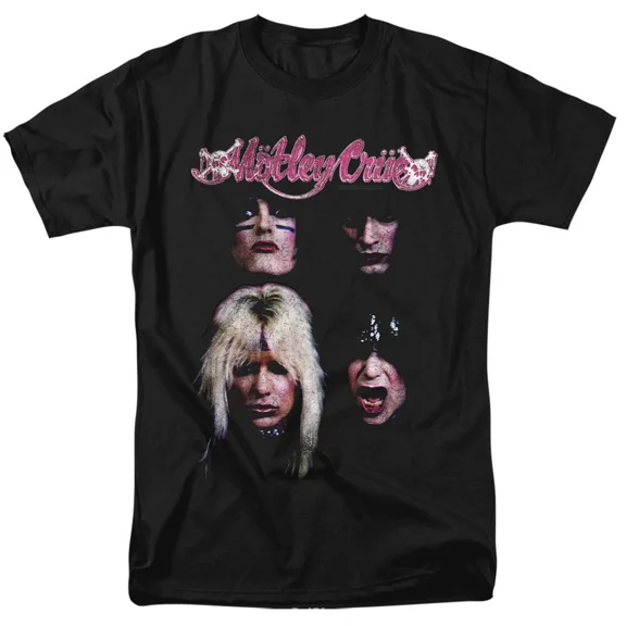RARE Motley Crue The Crue T Shirt Licensed Rock n Roll Music Merch Nikki Sixx Black