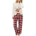 thumbnail image 1 of Family Matching Women Kids Christmas Pyjamas  Pajamas Set Mom L, 1 of 4