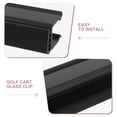 thumbnail image 3 of Supvox 1Pair Glass Shelf Clamp Black Highstrength Golf Cart Frame Hinge Holder Hardware, 3 of 8