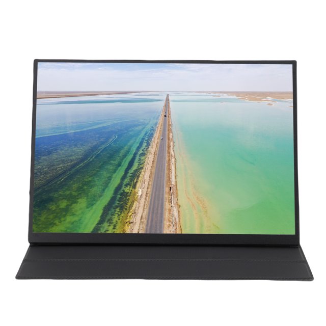 Écran Portable 1080P 12.3 Pouces Type-C Interface Multimédia HD 120Hz Rafraîchissant avec Étui de Protection pour la Maison