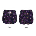 thumbnail image 5 of Picia Multi-colored Spiders Pattern Women's 2 in 1 Athletic Running Shorts High Waisted Workout Casual Gym Sweat Shorts with Comfy Liner Zipper Pockets-Small, 5 of 9