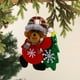 thumbnail image 2 of Colgante de tela navideña Muñeco navideño pequeño Colgante pequeño Adornos colgantes para árbol de Navidad Colgante de regalo pequeño, 2 of 6