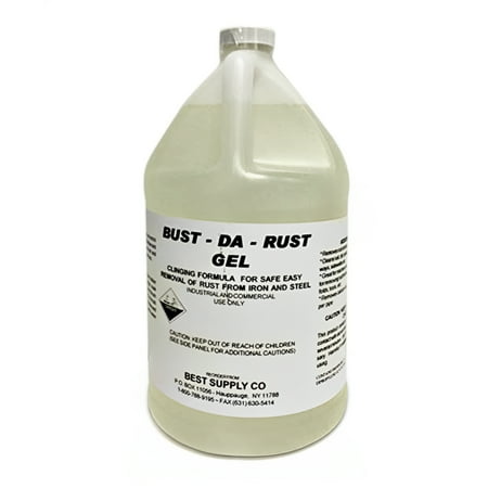 Bust - Da - Rust GEL - Removes Rust from Any Steel Surface - 4x1 Gallon