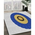 thumbnail image 3 of Ahgly Company Machine Washable Indoor Rectangle Transitional Azure Blue Area Rugs, 2' x 3', 3 of 7