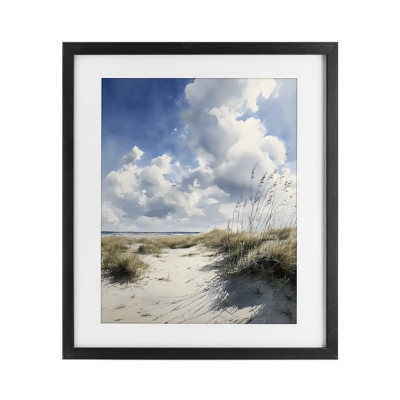 Stupell Industries Dunes In The Sunshine Black Framed Print Under Glass, design by Franklyn Gregory