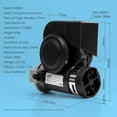 thumbnail image 4 of FARBIN Compact Air Horn with Compressor ,Snail Electric Car Horn 12V 150db Super Loud with Wiring Harness ,for Any 12V Vehicles, 4 of 9