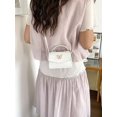 thumbnail image 1 of Top Handle Blanco Con Detalle Mariposa Y Textura Chevron, 1 of 7