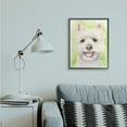 thumbnail image 5 of Stupell Industries Happy Smiling Westie Pet Dog In Grass Black Framed, 11 x 14, Design by George Dyachenko, 5 of 5