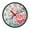 Pink Peony Flowers, variant on Voice Activated Clock with Glow Light 12 Inch Large Silent Wall Clock Battery Operated for Home Decor Vintage Flowers