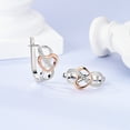 thumbnail image 3 of NARMO 925 Sterling Silver Eternal and Infinite Rose Love Hoop Earrings 5A Zircon for Women Jewelry Making, 3 of 5