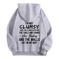 thumbnail image 3 of Women Blouses Graphic Womens Sweatshirts Large Zipper Warm Winter Tops Women Zip Shirts Shirt Hoodie Womens Pullover Sweatshirt Brunette Sweatshirt Hoodies Cute Zipper Athletic Gray M, 3 of 6