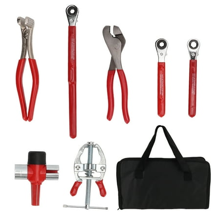 

7pcs Battery Service Kit Steel Terminal Pliers Wrench Brush Spreader Puller for Maintenance