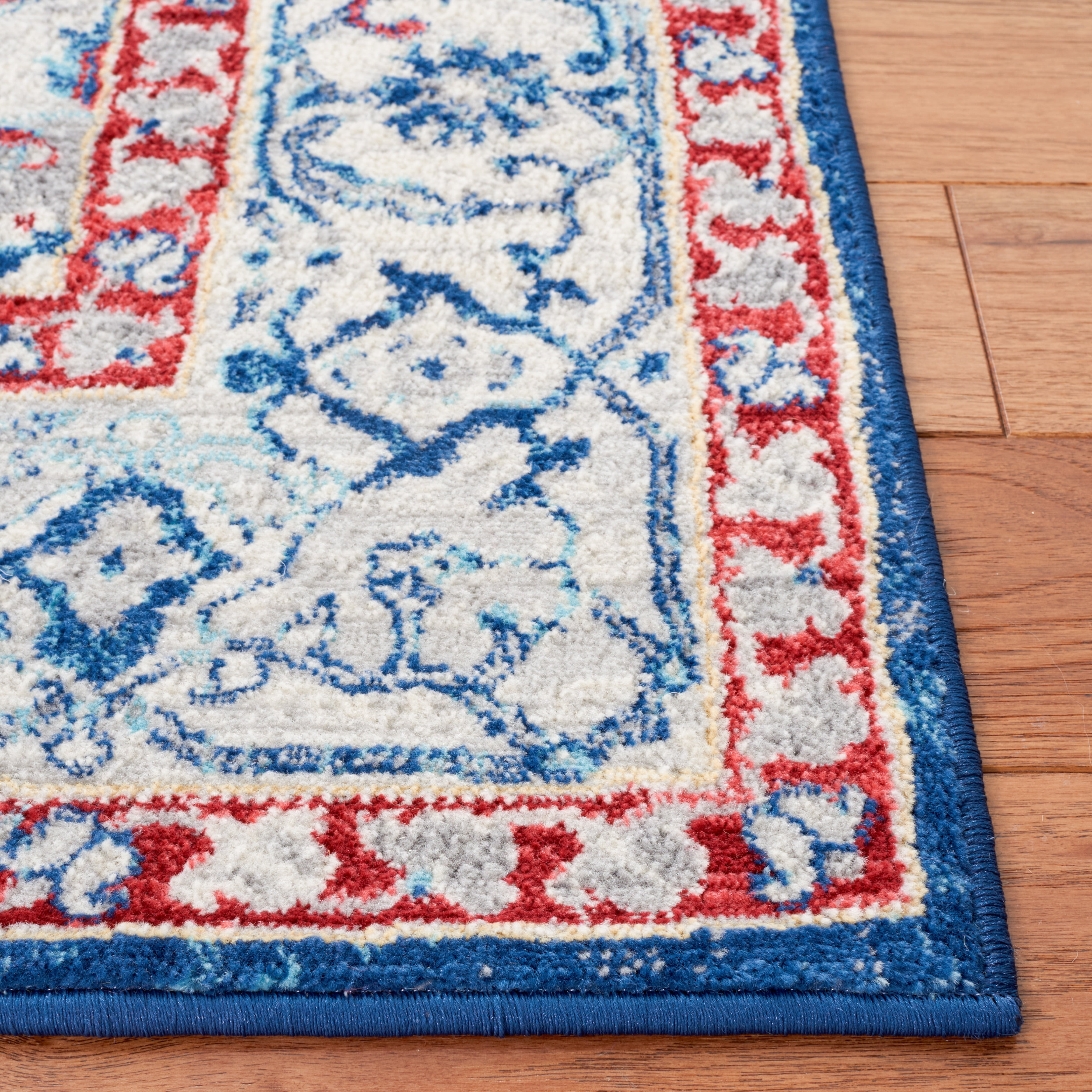 SAFAVIEH Brentwood Dimas Oriental Runner Rug, Beige/Red, 2' x 8'