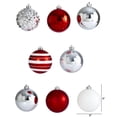 thumbnail image 2 of Nearly Natural Red Round Glass Ball Ornaments, 64 Count (3.00"), 2 of 5