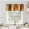 thumbnail image 2 of Coffee Kitchen Curtain Valance, Coffee Words Different Typographies Beans Cups on Abstract Vintage Backdrop Window Valance, for Bedroom Living Room Kitchen Cafe W54xL18in 1 Panels, 2 of 4