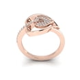 thumbnail image 3 of Genuine 1ct Round Cut Diamond Prong Fancy Heart Bridal Engagement Ring Solid 10K Gold GH SI1, 3 of 3