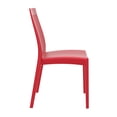 thumbnail image 4 of Luxury Commercial Living 35" Red High Back Stackable Outdoor Patio Dining Chair, 4 of 8