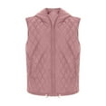 thumbnail image 4 of RQYYD Womens Puffer Vest Casual Sleeveless Hooded Zip Up Jacket Quilted Winter Coat Stand Collar Gilet Jacket with Pockets, 4 of 6