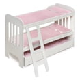 thumbnail image 1 of Cesta tipo litera para muñecas, tejón, con ropa de cama y escalera para muñecas de 22 pulgadas, 1 of 8
