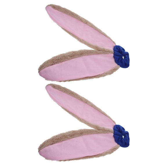 Tineasur Hair Scrunchies for Women Hair Ties Pink Cloth 2Pcs