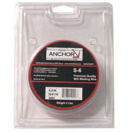 ANCHOR BRAND ER70S-6-023X2 ANCHOR ER70S-6 .023X2 (2# SPOOL)
