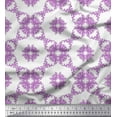 thumbnail image 1 of Soimoi Rayon Fabric Leaves & Floral Geometric Print Fabric by Yard 56 Inch Wide, 1 of 3